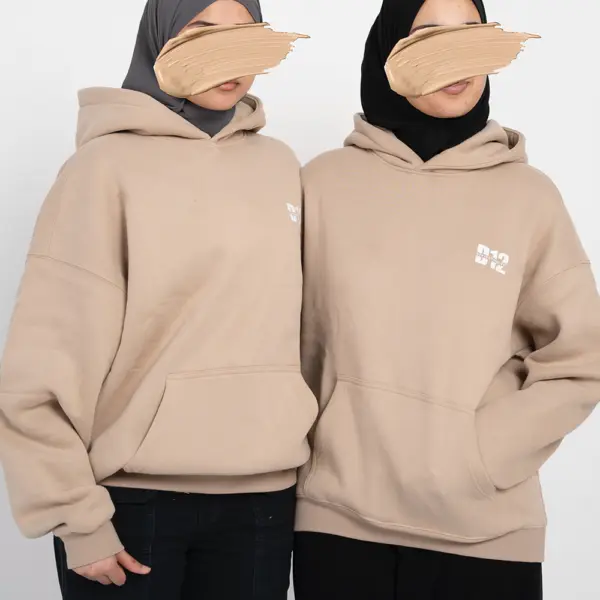 Women's Beige Hoodie (Hijab) - Image 3