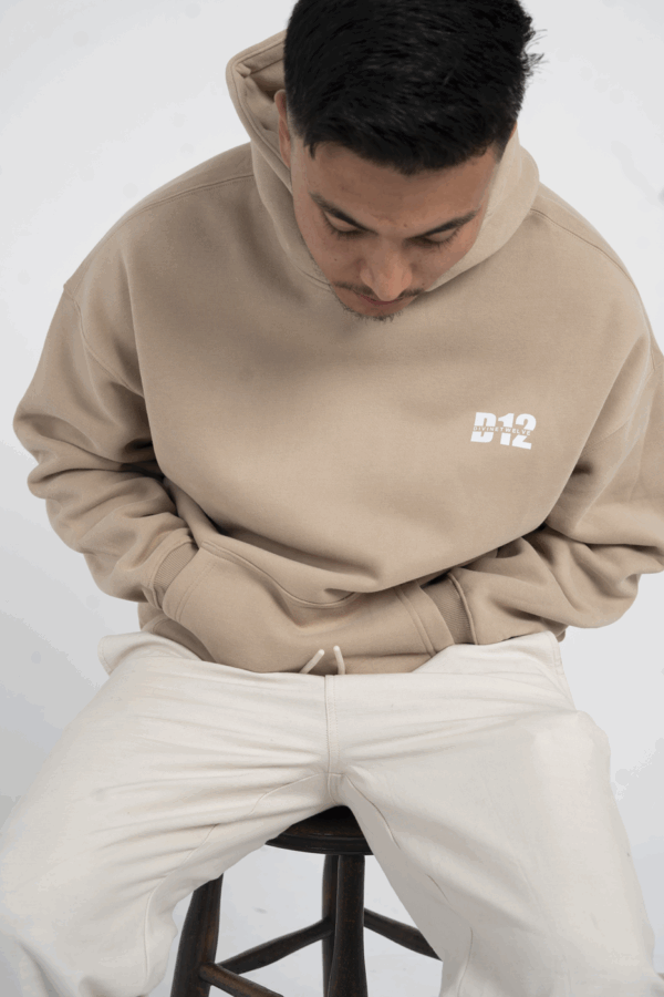 Men's Beige Hoodie - Image 3